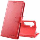 For Samsung Galaxy S23 FE 5G GOOSPERY BLUE MOON Crazy Horse Texture Leather Phone Case(Red) - 1