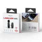 YESIDO KR12 Low-latency Wireless Lavalier Microphone with 8 Pin Receiver(Black) - 4