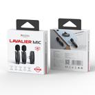 YESIDO KR14 Dual Transmitter Low-latency Wireless Lavalier Microphone with 8 Pin Receiver(Black) - 4
