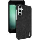 For Samsung Galaxy S23 FE 5G imak Ruiyi Series Cloth Texture PU + PC Phone Case(Black) - 1