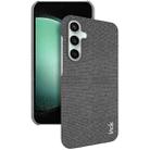 For Samsung Galaxy S23 FE 5G imak Ruiyi Series Cloth Texture PU + PC Phone Case(Dark Grey) - 1