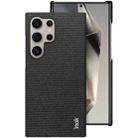 For Samsung Galaxy S24 Ultra 5G imak Ruiyi Series Cloth Texture PU + PC Phone Case(Black) - 1