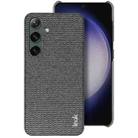 For Samsung Galaxy S24 5G imak Ruiyi Series Cloth Texture PU + PC Phone Case(Dark Grey) - 1