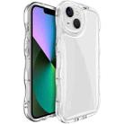 For iPhone 14 IMAK Wave Bubble Soft Shockproof Phone Case(Transparent) - 1