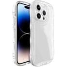 For iPhone 14 Pro IMAK Wave Bubble Soft Shockproof Phone Case(Transparent) - 1