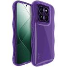 For Xiaomi 14 Pro 5G IMAK Wave Bubble Soft Shockproof Phone Case(Purple) - 1