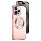 For iPhone 15 Pro Max MagSafe Skin-feel CD Texture PC Phone Case(Pink) - 1