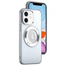 For iPhone 11 MagSafe Skin-feel CD Texture PC Phone Case(White) - 1