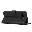 For Google Pixel 9a Stitching Calf Texture Buckle Leather Phone Case(Black) - 3