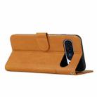 For Google Pixel 10 Pro XL Stitching Calf Texture Buckle Leather Phone Case(Yellow) - 3