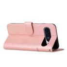 For Google Pixel 10 Pro XL Stitching Calf Texture Buckle Leather Phone Case(Pink) - 3