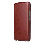 For Samsung Galaxy S25 5G Fierre Shann 64 Texture Vertical Flip PU Leather Phone Case(Brown) - 2