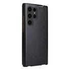 For Samsung Galaxy S25 Ultra 5G Fierre Shann 64 Texture Vertical Flip PU Leather Phone Case(Black) - 3