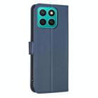 For Honor X8c 4G Four-leaf Embossed Leather Phone Case(Blue) - 3
