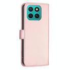 For Honor X8c 4G Four-leaf Embossed Leather Phone Case(Pink) - 3