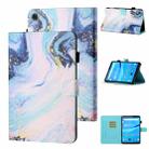 For Samsung Galaxy Tab A9+ Coloured Drawing Stitching Smart Leather Tablet Case(Quicksand) - 1
