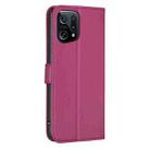 For OPPO Find X5 Four-leaf Embossed Leather Phone Case(Rose Red) - 3