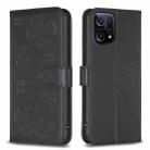 For OPPO Find X5 Four-leaf Embossed Leather Phone Case(Black) - 1