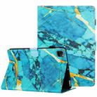 For iPad 11 Pro 2020 / Air 4 10.9 Marble Pattern Stitching Smart Leather Tablet Case(Gold Blue) - 1