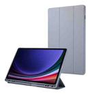 For Samsung Galaxy Tab S9+ / S10+ 3-Fold Pure Color TPU Leather Tablet Case with Pen Slot(Lavender) - 1