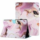 For Amazon Kindle Paperwhite 5 Marble Pattern Stitching Smart Leather Tablet Case(Gold Pink) - 1