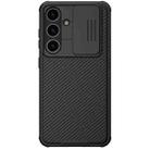 For Samsung Galaxy S24 5G NILLKIN Black Mirror Pro Series Camshield PC Phone Case(Black) - 1