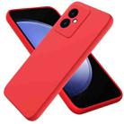 For Honor 100 Solid Color Liquid Silicone Dropproof Full Coverage Protective Case(Red) - 1