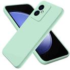 For Honor 100 Solid Color Liquid Silicone Dropproof Full Coverage Protective Case(Green) - 1