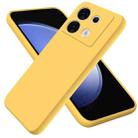 For Infinix Zero 30 5G Solid Color Liquid Silicone Dropproof Full Coverage Protective Case(Yellow) - 1