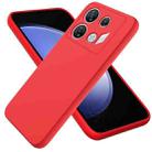 For Infinix GT 10 Pro Solid Color Liquid Silicone Dropproof Full Coverage Phone Case(Red) - 1
