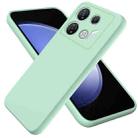 For Infinix GT 10 Pro Solid Color Liquid Silicone Dropproof Full Coverage Phone Case(Green) - 1