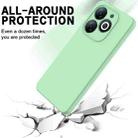 For Infinix Smart 8 Solid Color Liquid Silicone Dropproof Full Coverage Phone Case(Green) - 3