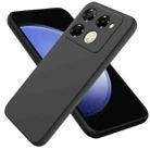 For Infinix Note 40 Pro 5G / 40 Pro+ 5G Solid Color Liquid Silicone Dropproof Full Coverage Phone Case(Black) - 1