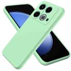 For Infinix Note 40 4G Solid Color Liquid Silicone Dropproof Full Coverage Phone Case(Green) - 1