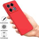 For Infinix GT 20 Pro Solid Color Liquid Silicone Dropproof Full Coverage Phone Case(Red) - 2