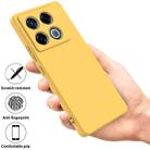 For Infinix GT 20 Pro Solid Color Liquid Silicone Dropproof Full Coverage Phone Case(Yellow) - 2