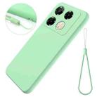 For Infinix Note 40 5G Solid Color Liquid Silicone Dropproof Full Coverage Phone Case(Green) - 2
