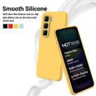 For Infinix Hot 50 5G Solid Color Liquid Silicone Dropproof Full Coverage Phone Case(Yellow) - 3