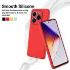 For Infinix Note 40X 5G Solid Color Liquid Silicone Dropproof Full Coverage Phone Case(Red) - 3