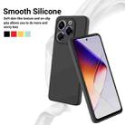 For Infinix Note 40X 5G Solid Color Liquid Silicone Dropproof Full Coverage Phone Case(Black) - 3