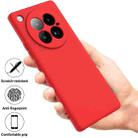 For Infinix Zero 40 4G Solid Color Liquid Silicone Dropproof Full Coverage Phone Case(Red) - 2