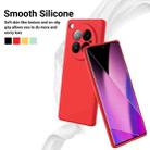 For Infinix Zero 40 4G Solid Color Liquid Silicone Dropproof Full Coverage Phone Case(Red) - 3