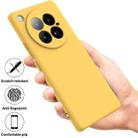 For Infinix Zero 40 4G Solid Color Liquid Silicone Dropproof Full Coverage Phone Case(Yellow) - 2