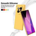 For Infinix Zero 40 4G Solid Color Liquid Silicone Dropproof Full Coverage Phone Case(Yellow) - 3