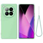 For Infinix Zero 40 4G Solid Color Liquid Silicone Dropproof Full Coverage Phone Case(Green) - 1