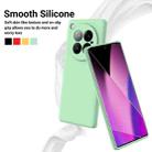 For Infinix Zero 40 4G Solid Color Liquid Silicone Dropproof Full Coverage Phone Case(Green) - 3