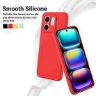 For Infinix Smart 9 Solid Color Liquid Silicone Dropproof Full Coverage Phone Case(Red) - 3