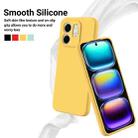 For Infinix Smart 9 Solid Color Liquid Silicone Dropproof Full Coverage Phone Case(Yellow) - 3