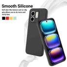 For Infinix Smart 9 Solid Color Liquid Silicone Dropproof Full Coverage Phone Case(Black) - 3