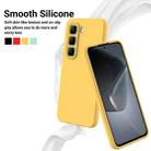 For Infinix Hot 50 Pro+ 4G Solid Color Liquid Silicone Dropproof Full Coverage Phone Case(Yellow) - 3